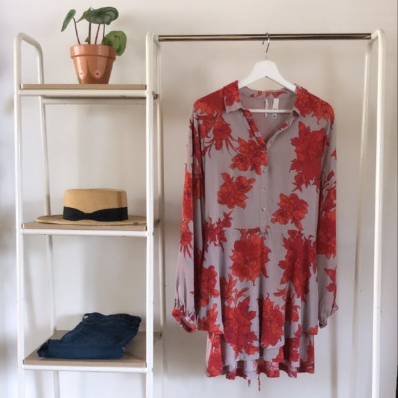 Free People Floral Tunic Dress - Picture 6 of 9